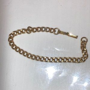 1/4” Wide , 6 3/4” Long GOLDTONE CHAIN BRACELET; Small/Teen UNISEX BRACELET